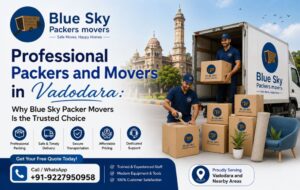 Professional Packers and Movers in Vadodara: Why Blue Sky Packer Movers Is the Trusted Choice